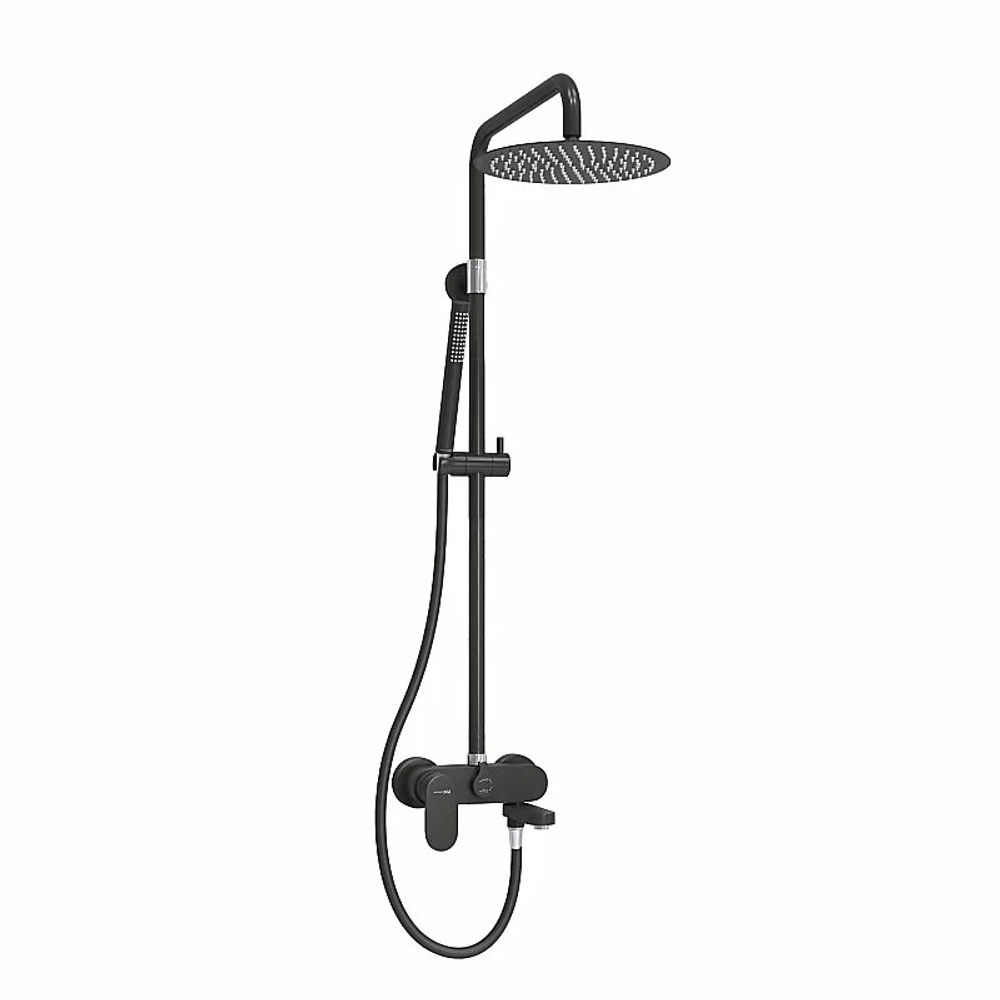 Душевая система WasserKraft Elbe 7400 SET2685 черный Soft-touch