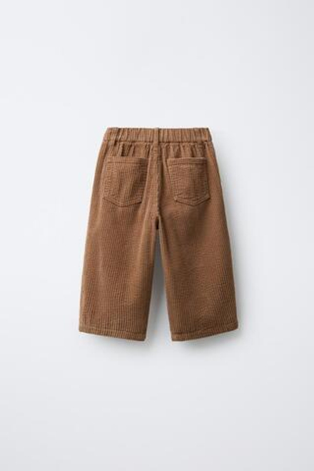 ZARA Х BENSIMON ® ВЕЛЬВЕТОВЫЕ БРЮКИ, КАРАМЕЛЬНЫЙ
