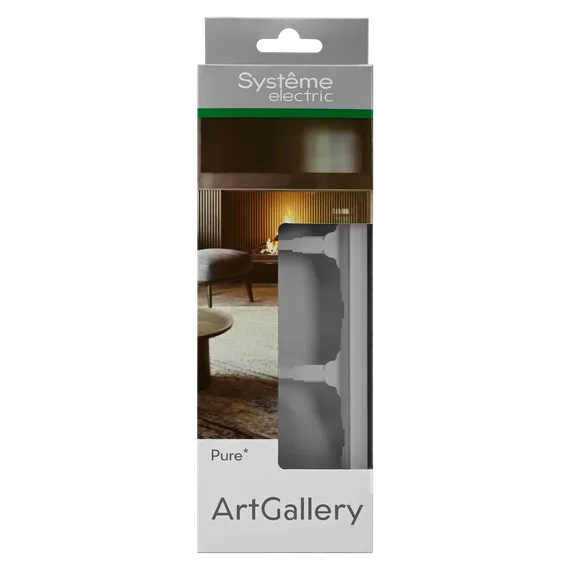 Рамка 3-м ArtGallery Pure матов. органич. стекло бел. SE GAL330103