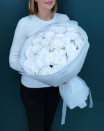 Воздушная белая хризантема,9 веток(00261)