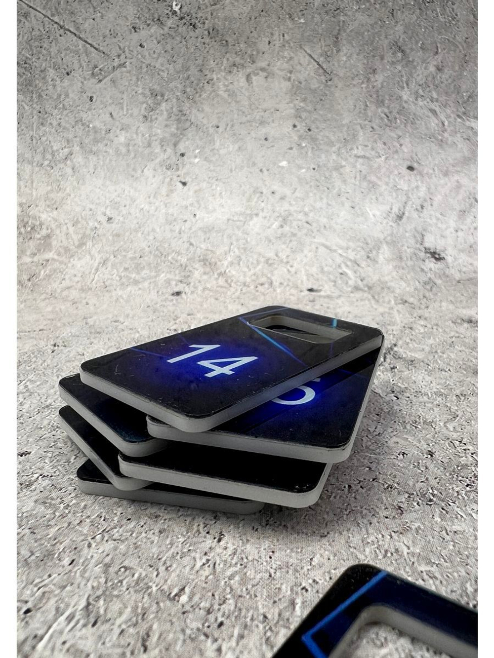 Номерки для ключей акрил 3х5 см