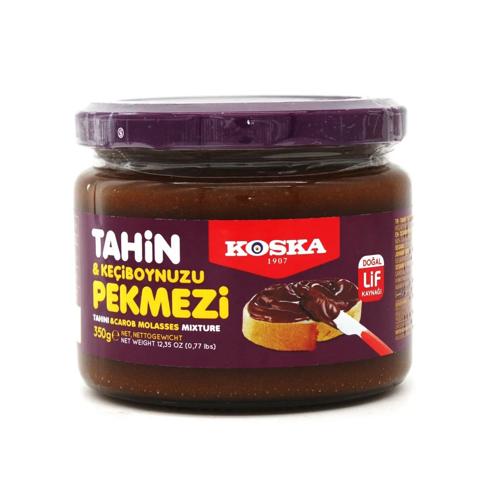 Кунжутная паста с пекмезом из плодов рожкового дерева, Koska, 350гр