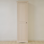 Шкаф для одежды, 58х41х200, Неаполь, распашной, в прихожую, массив дерева, белый, Dipriz