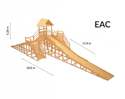 Зимняя горка TORUDA Север wood-11 (скат 11.8 м)