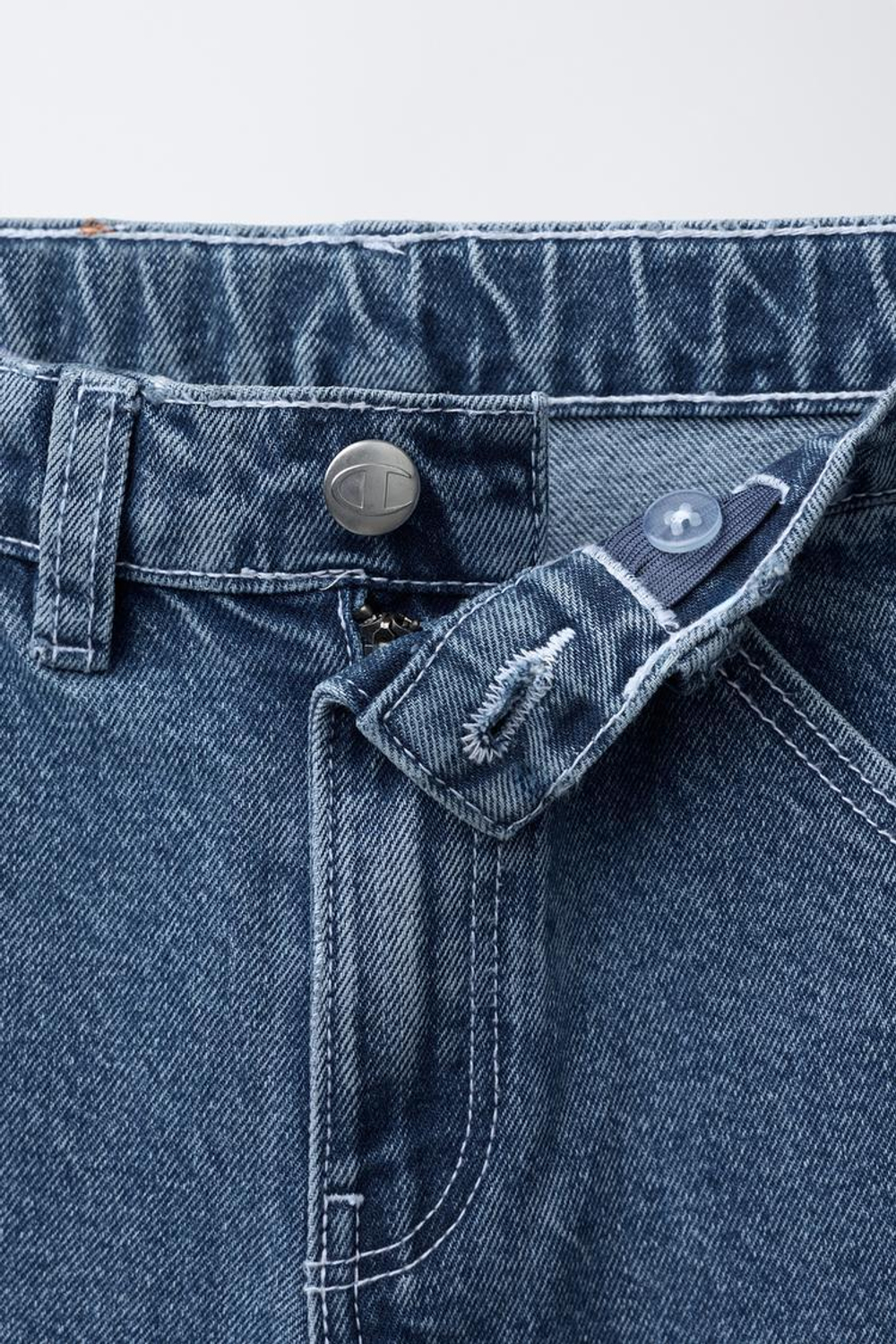 ZARA X CHAMPION ® ДЖИНСЫ SKATER, СИНИЙ