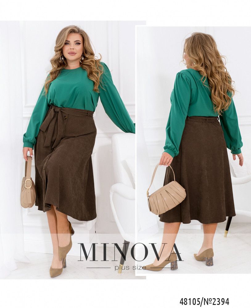 Юбка 2394-коричневый Minova