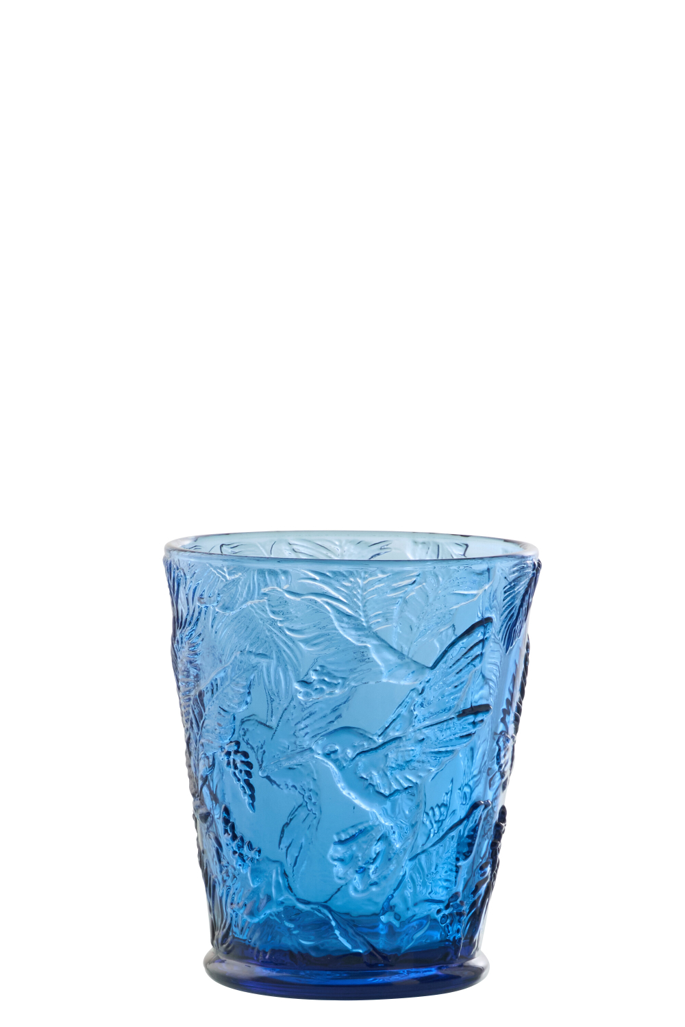 Бокал для воды "Птицы" синий 8,7x8,7x10,3см