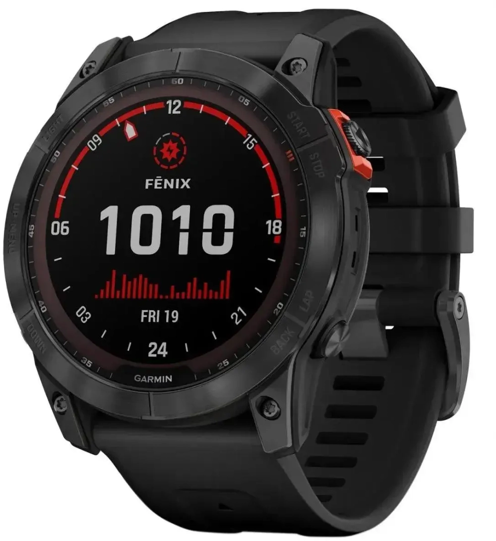 Умные часы Garmin Fenix 7X Solar, серый