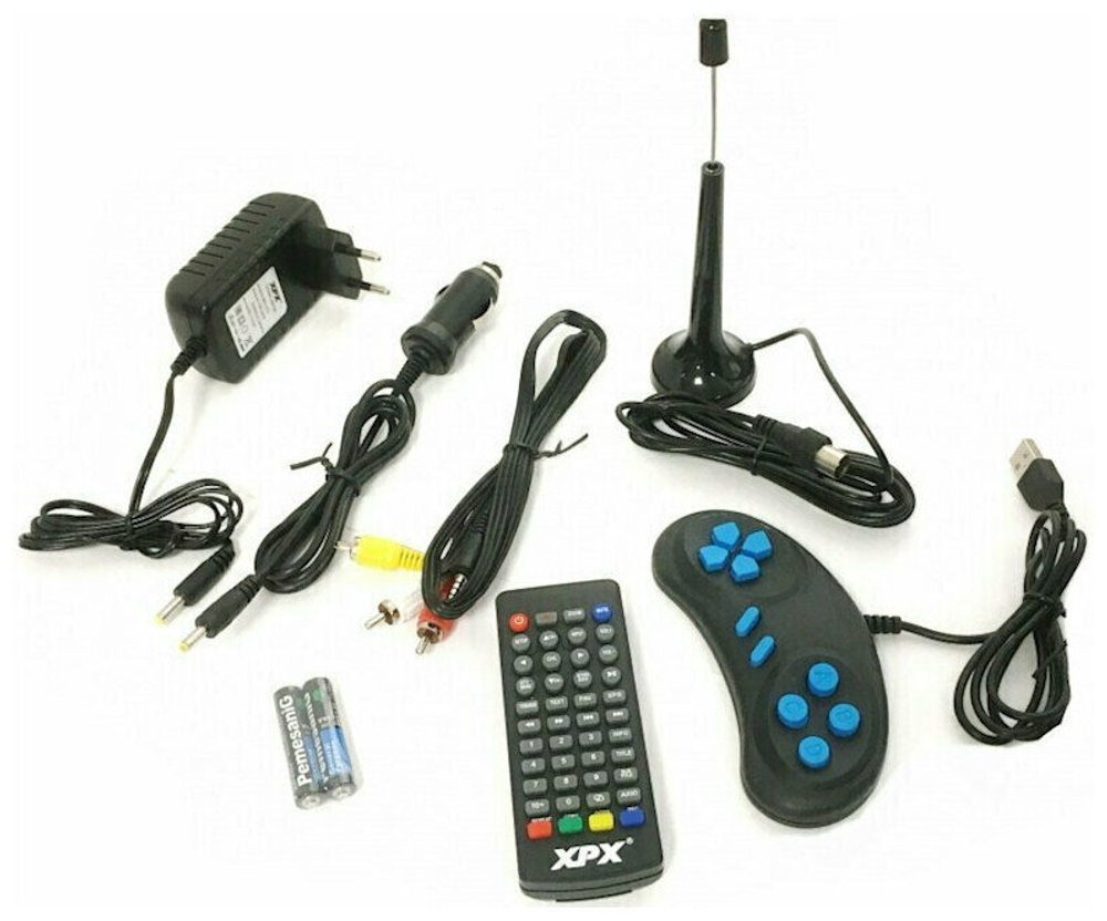 Портативный DVD плеер XPX EA-1468L, DVB-T2 15