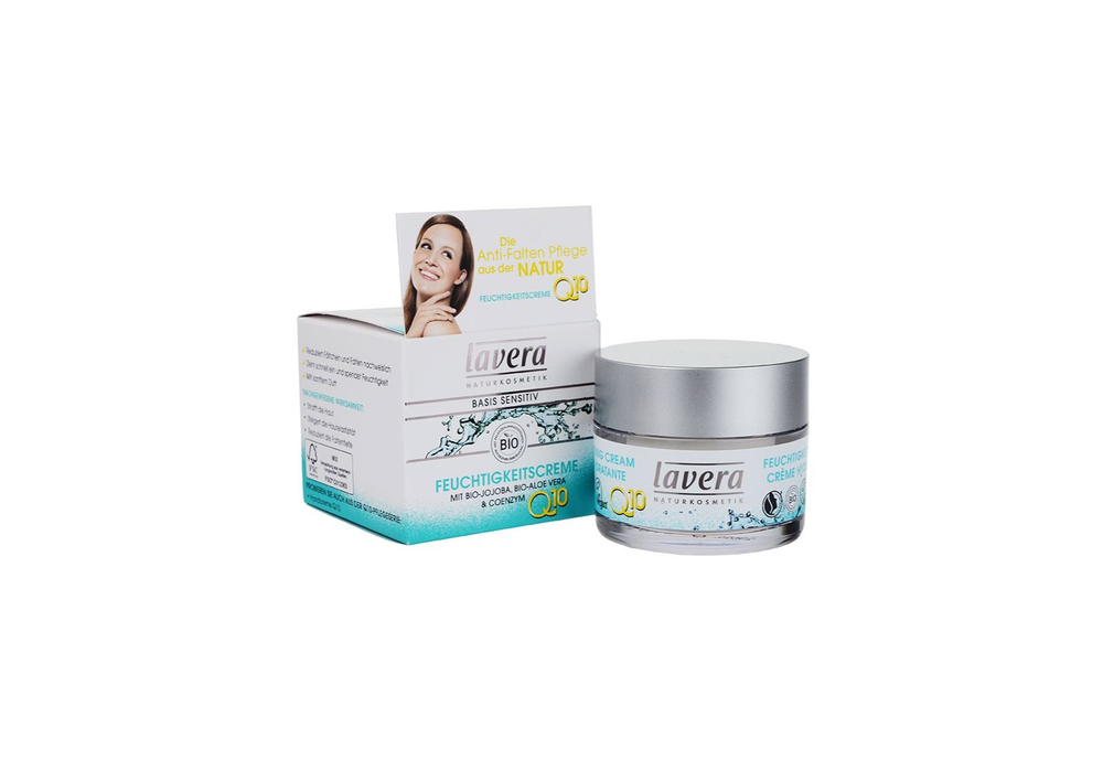 Lavera Basis Sensitiv Q10 - увлажняющий крем против морщин /   50  ml  / GTIN 4021457613885
