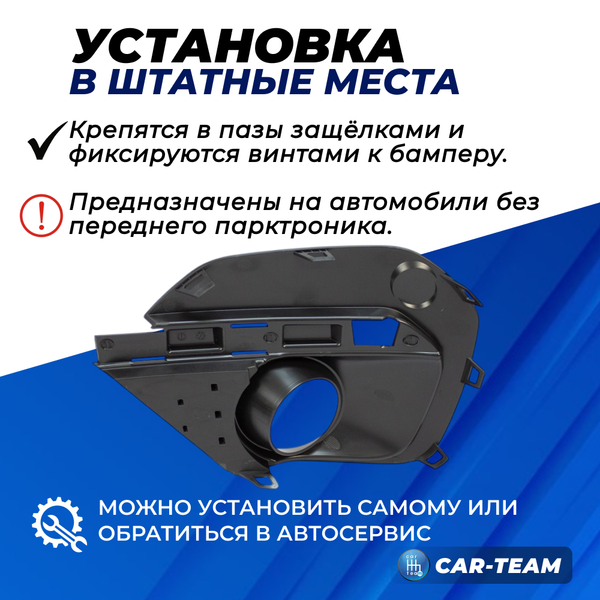 Рамки противотуманных фар (ПТФ) Лада Ларгус FL (арт. 8450090860/8450090861)