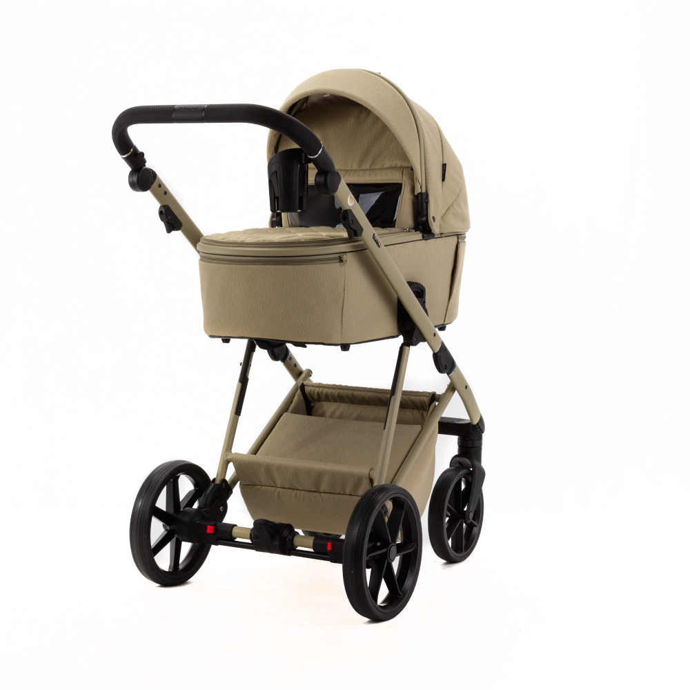 Детская универсальная коляска Adamex Delta Natura - DN-13 Olive (оливковый, ткань)