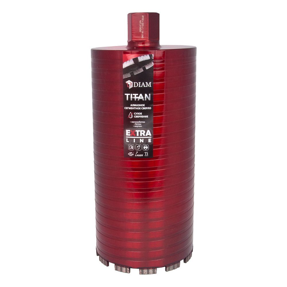 Алмазное сегментное сверло DIAM EXTRA LINE 152мм TITAN HIT (сухое сверление) 313030