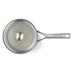 KitchenAid Кастрюля Steel Core Enamel 16 см 1,3 л с крышкой матовая черная