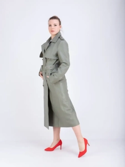 Тренчкот женский плащ женский кожаный