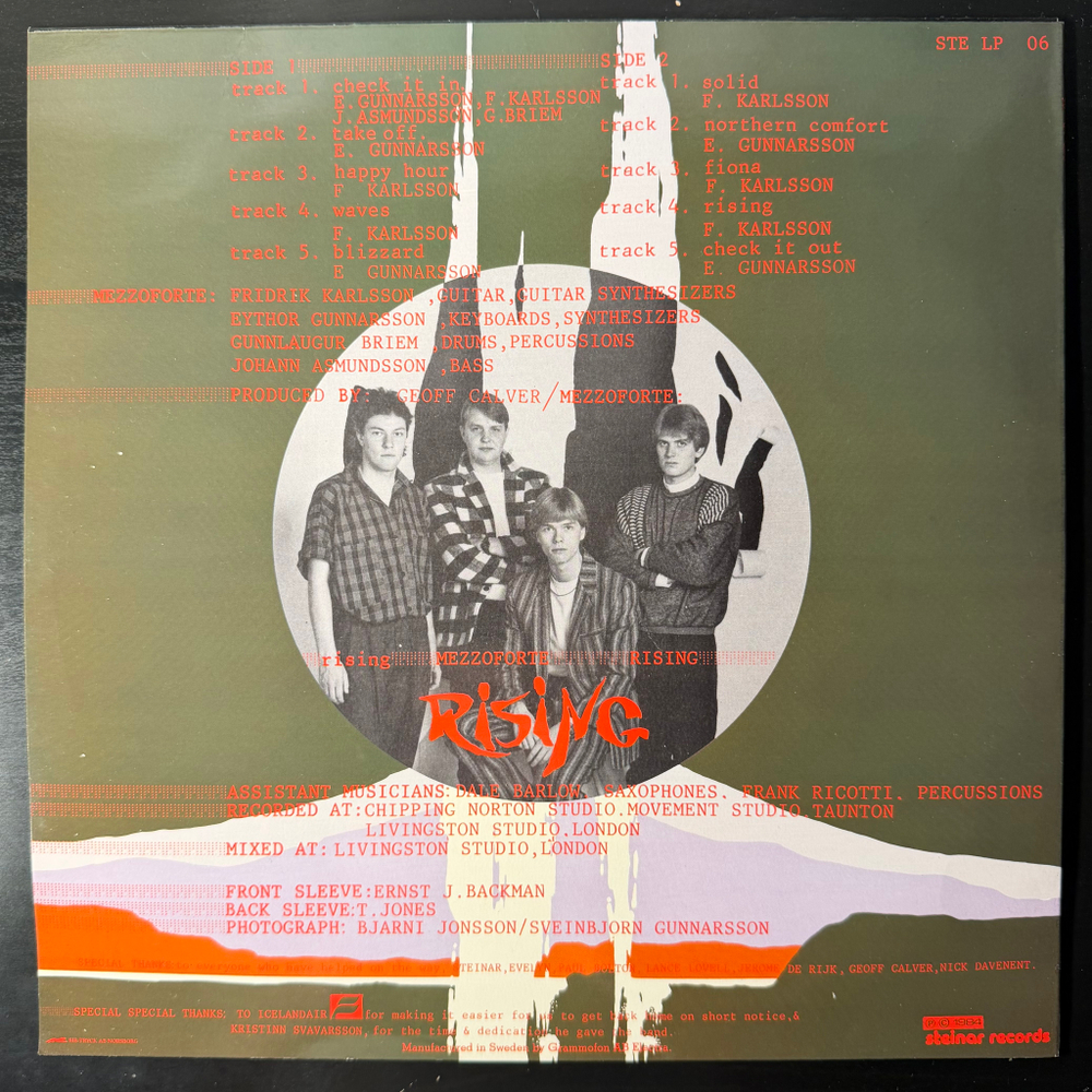 Mezzoforte ‎– Rising (Скандинавия 1984г.)
