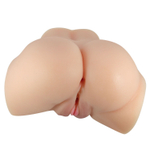 Телесный мастурбатор-полуторс Emilia с вибрацией (Цвет: телесный)