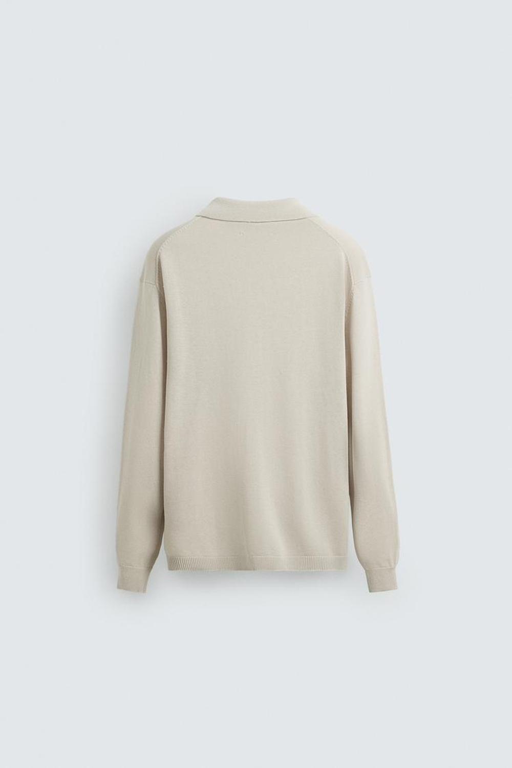 ZARA ТРИКОТАЖНОЕ ПОЛО, ПЕСОЧНЫЙ