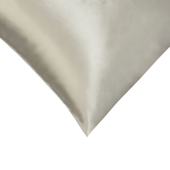 Наволочка из натурального шелка светло-серого цвета из коллекции essential, 50х70 см