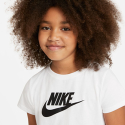 Футболка для девочки Nike Sportswear Crop Futura Tee - White