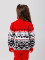 Кофта вязаная на молнии "Северное сияние"