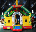 Батут с горкой "В гостях у жирафа", 8*4*5 м