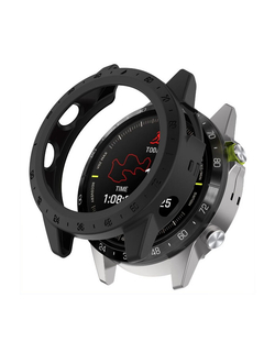 Защитный бампер чехол для часов Garmin MARQ Gen 2 Adventurer Athlete Aviator Captain Golfer материал TPU (Черный)