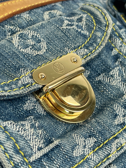 Сумка Louis Vuitton BLUE MONOGRAM DENIM & VACHETTA LEATHER BAGGY PM