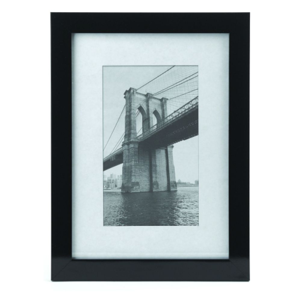 Фоторамка Image Art 601 13х18 пластиковая со стеклом чёрная | Image Art