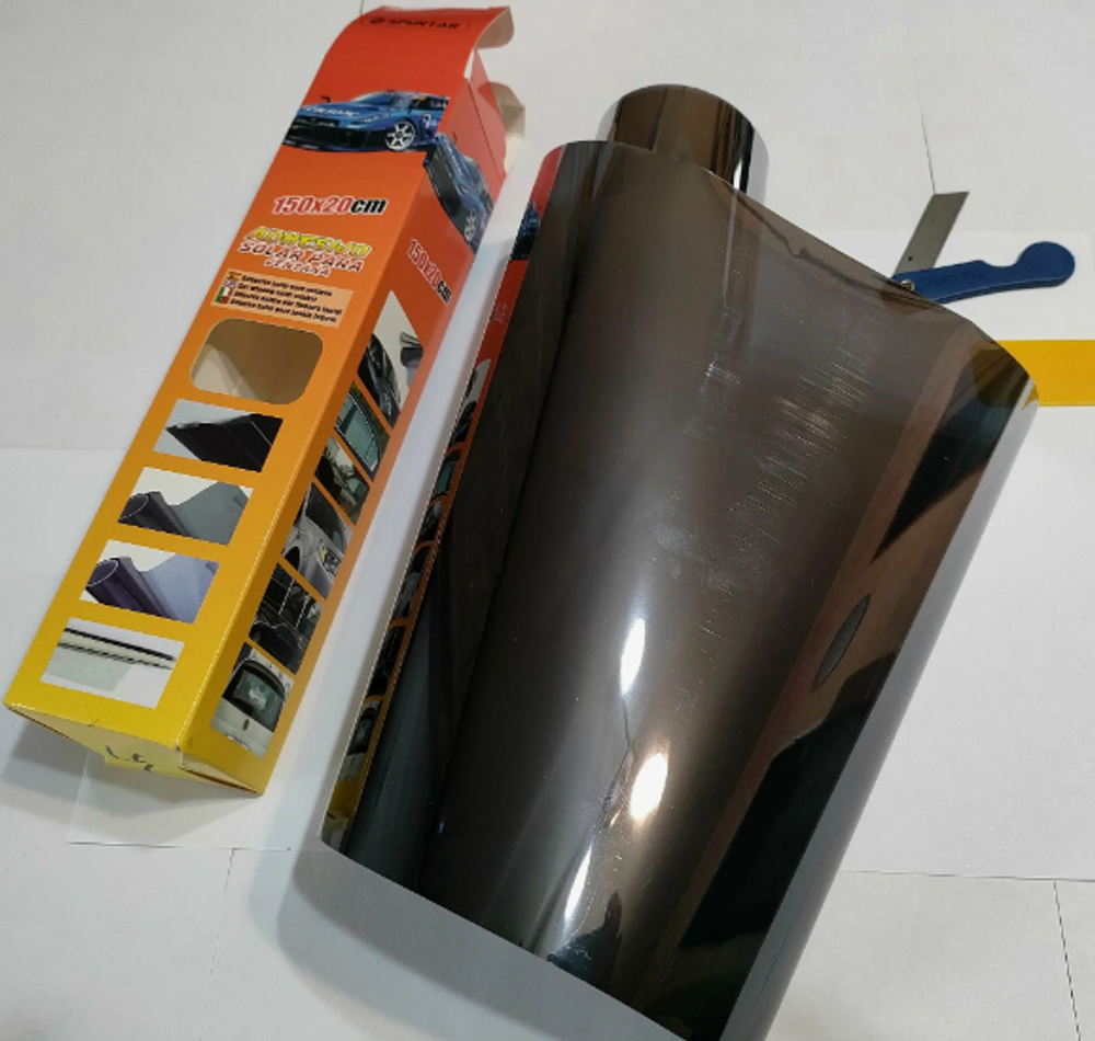 Пленка тонировка на лобовое 20см*150см Black Gradual (уп5шт) #338