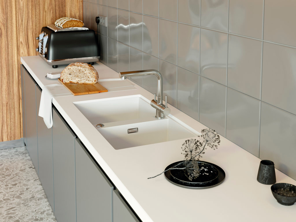 Мойка Omoikiri Kitagawa 83-2-U-GB Artceramic | Графит