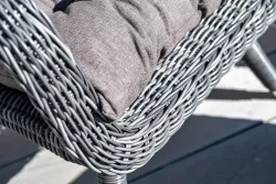 "Толедо" кресло плетеное с подушками, цвет графит