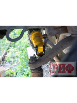 Демпфер РИФ рулевой с пружиной с кронштейнами для УАЗ Патриот 2019+
