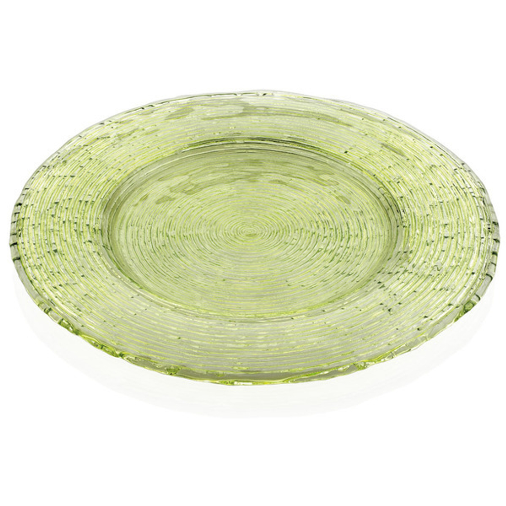Тарелка подстановочная IVV Мультиколор 34см зелёная