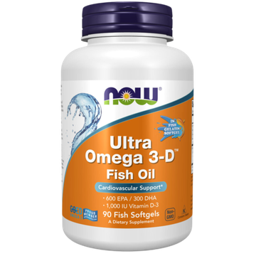 Now Foods Ultra Omega 3-D 90 softgels, Ультра Омега 3-Д