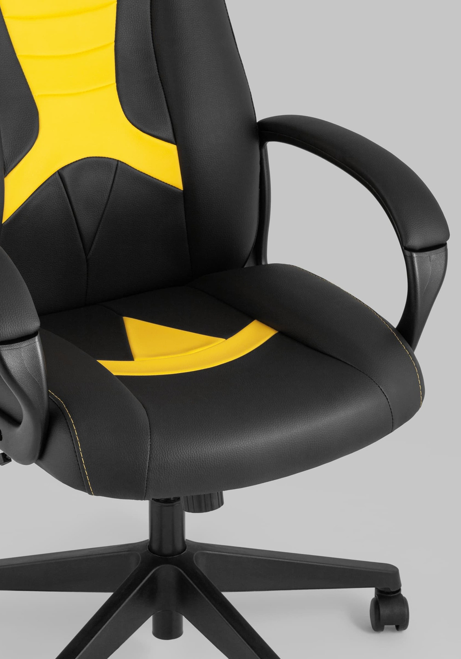 Кресло игровое TopChairs ST-CYBER 8 черный/желтый