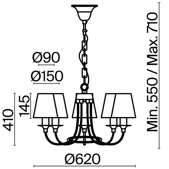 Люстра FR4402-PL-05-GB Корда / Corda E14x5 Freya fr4402-pl-05-gb
