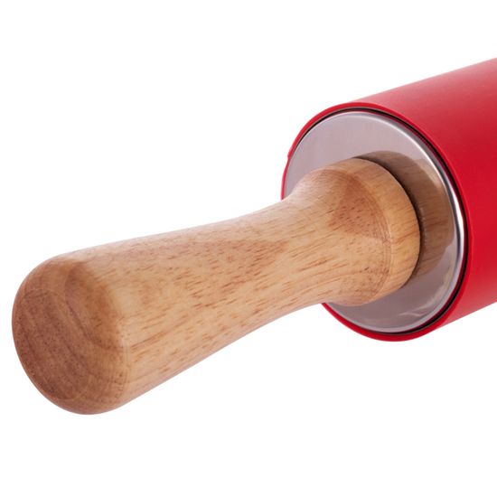 Скалка с силиконовой накладкой Kamille KM-7818 для раскатки теста и мастики