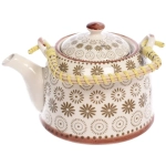 Чайник заварочный керамический 700мл с ситом «Цветочная фантазия»