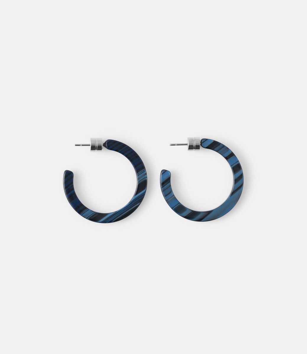 Machete Mini Hoops in Indigo — серьги из ацетата