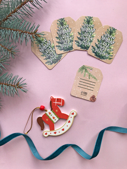 Бирка на подарок «Пожелание», 4,9 × 6,3 см