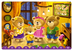 Собери картинки по цифрам и цветам