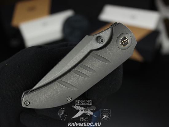 Нож складной WE Knife Riff-Raff WE22020B-3 сталь клинка CPM-20CV, рукоять титан
