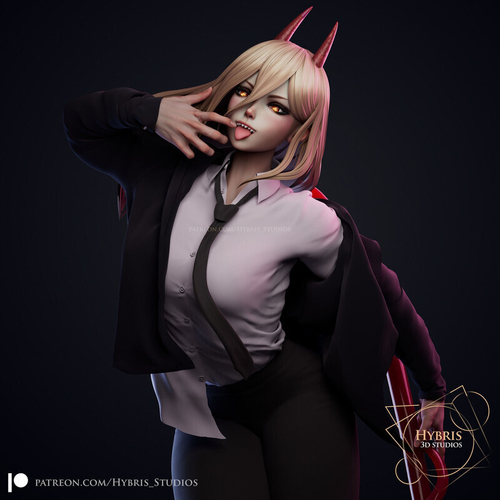 Пауэр Power Человек бензопила Chainsaw Man Коллекционная Фигурка Аниме