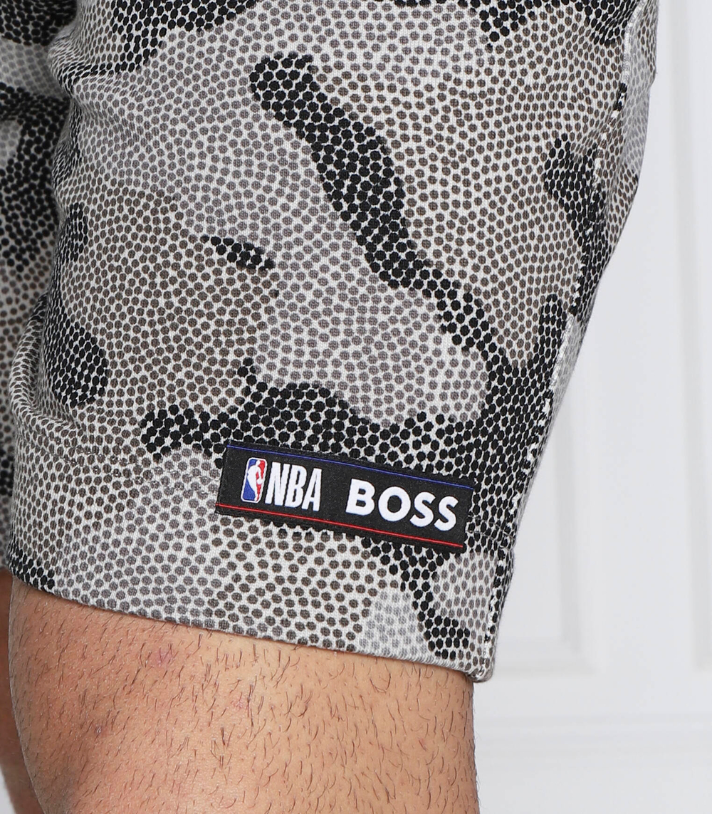 шорты boss x nba slam_camo BOSS ORANGE - серый(50477471)