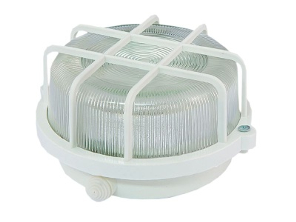 Светильник НПП 03-100-005.04 У3 белый корпус решетка квадрат 100Вт TDM