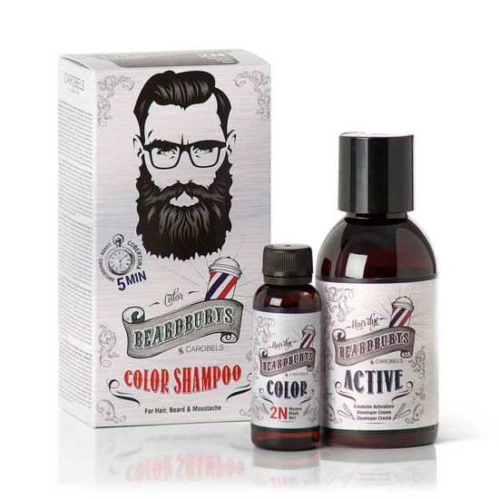 Красящий шампунь Beardburys Color Shampoo 2N Moreno, черный