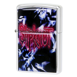 Зажигалка Slipknot надпись на цветном фоне (316)
