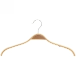 Плечики деревянные с антискользящим покрытием 42см, светлые✦