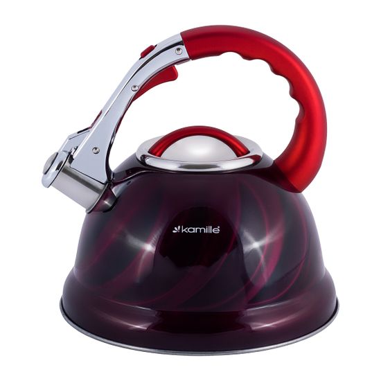 Чайник 3 л. из нержавеющей стали со свистком Kamille KM-0690N